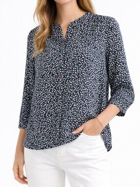 JACHS GIRLFRIEND Black and White Women's Graphic Print Top